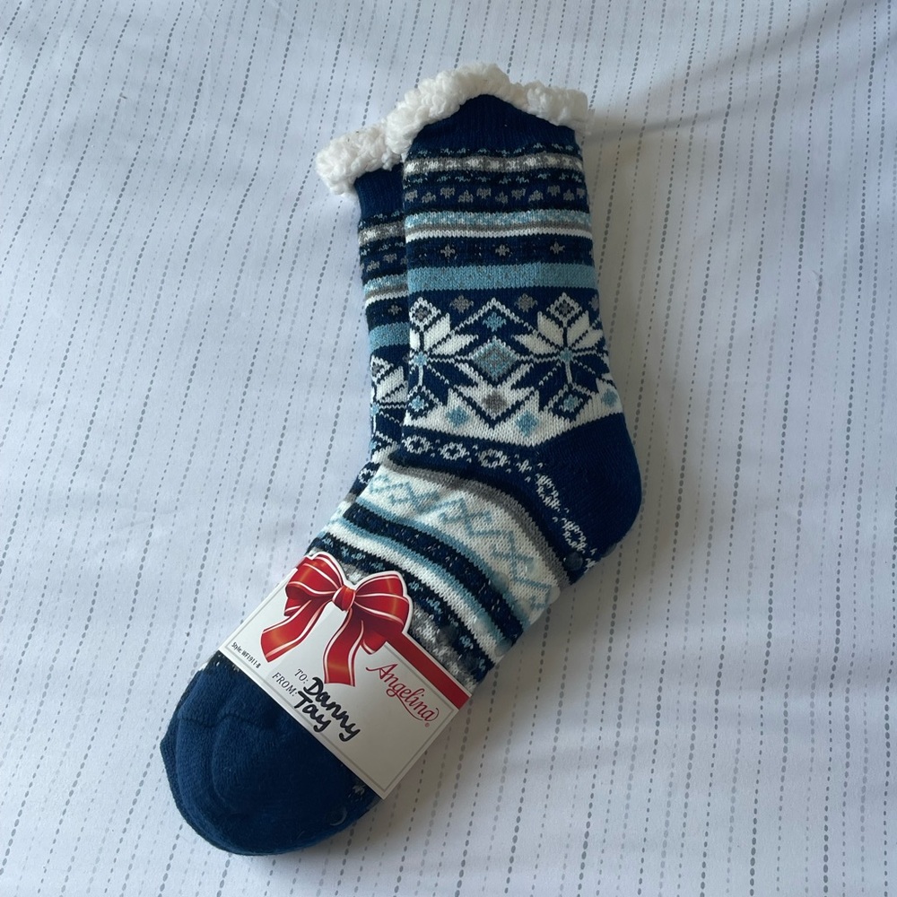 Thick Sherpa-Lined Fuzzy Socks